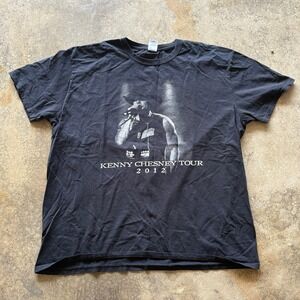 Kenny Chesney Brothers of the Sun Tour 2012 Concert T-Shirt Black 2XL‎